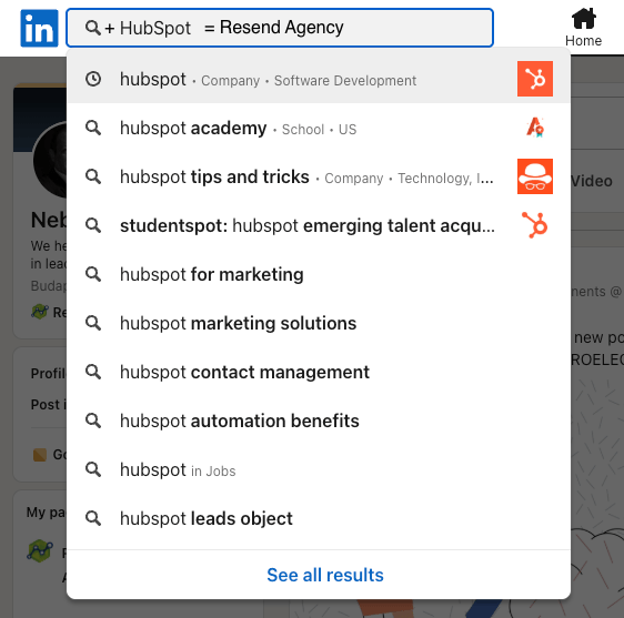 LinkedIn HubSpot Resend Agency LinkedIn HubSpot Resend Agency